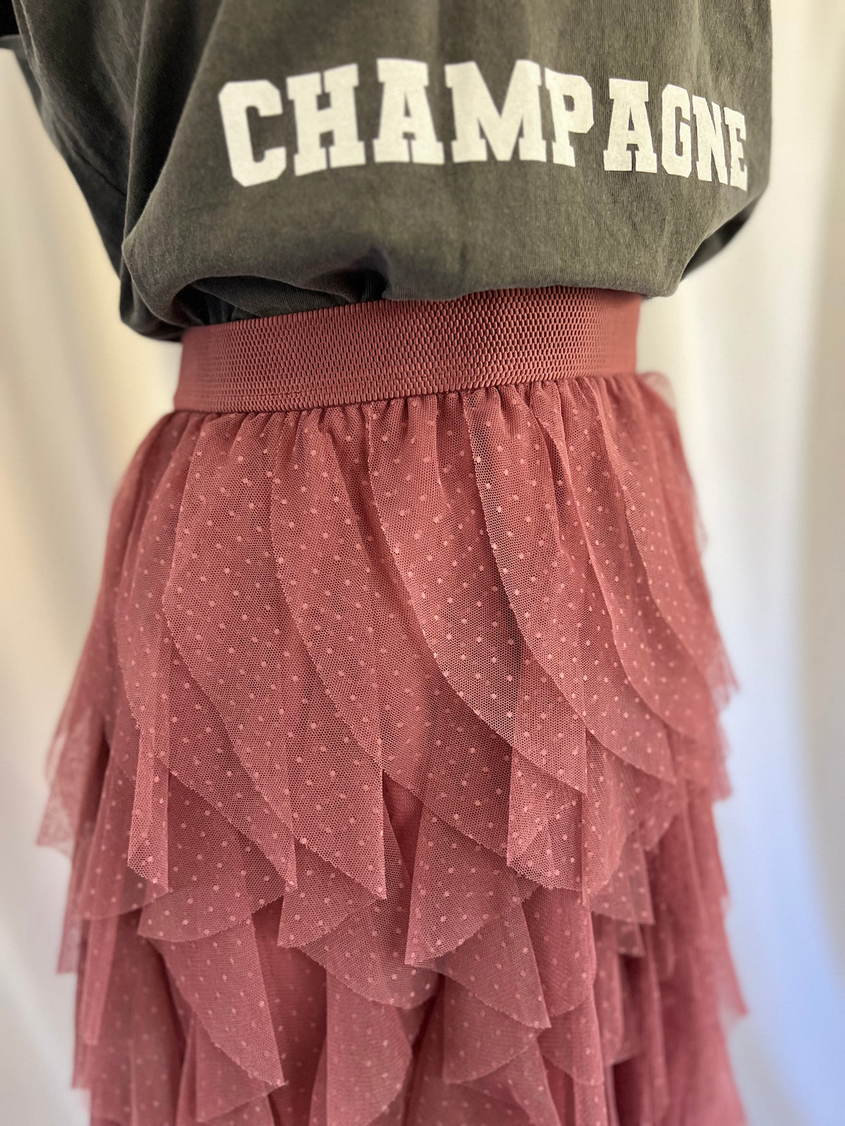 Rose Midi Tulle