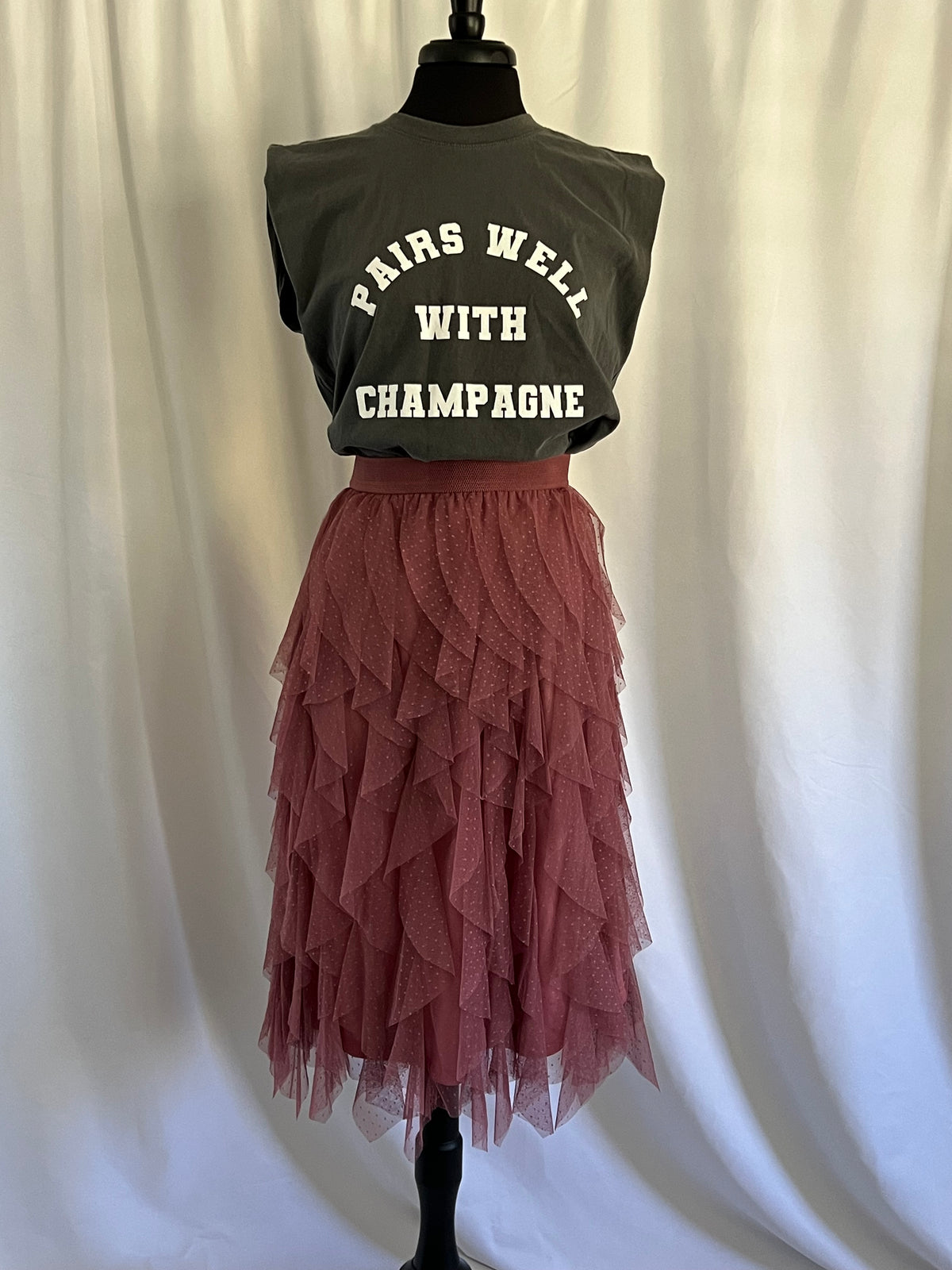Rose Midi Tulle