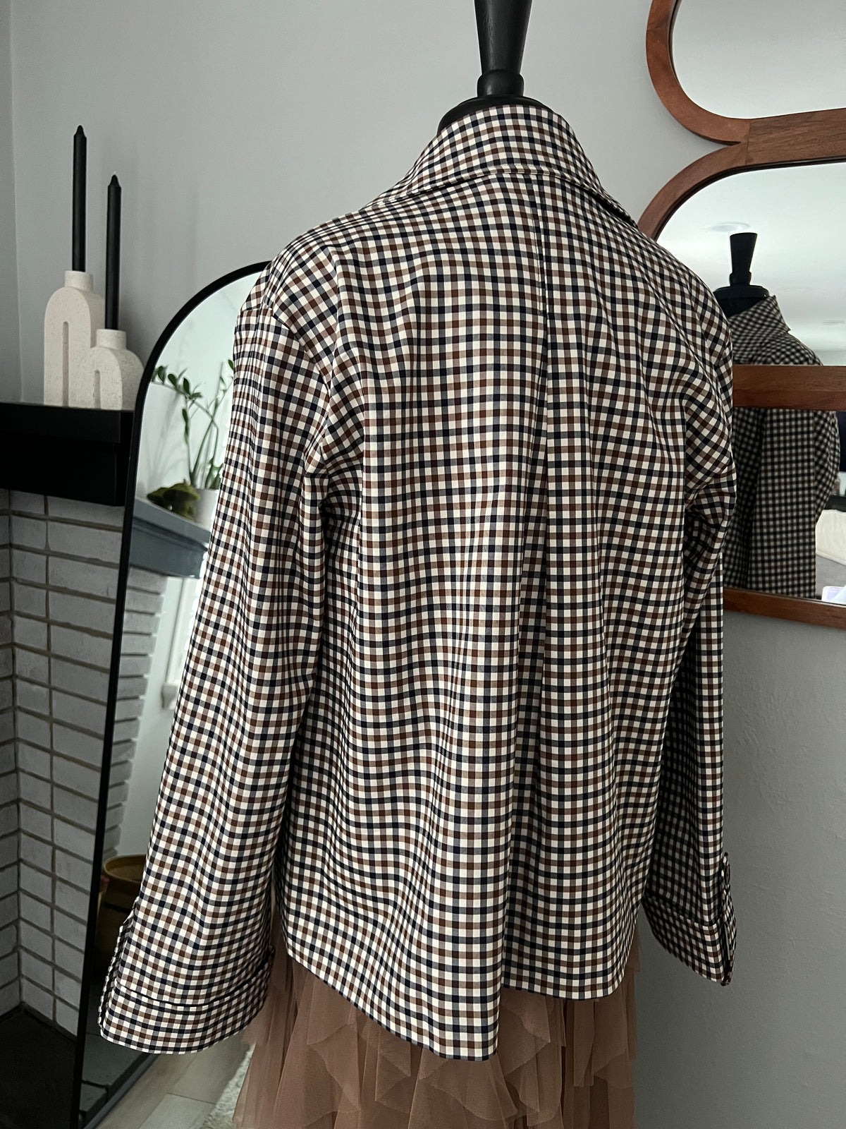 Countryside Check Button Jacket