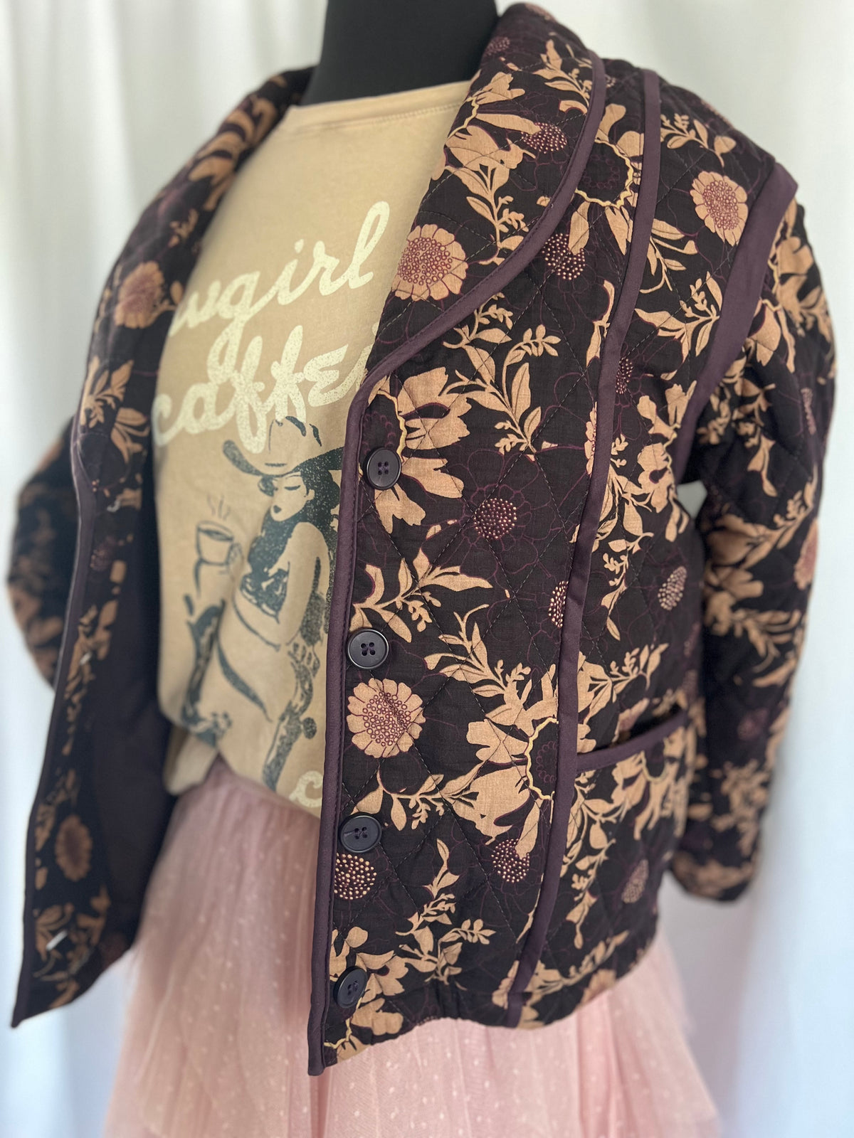 Quilted Floral Jacket