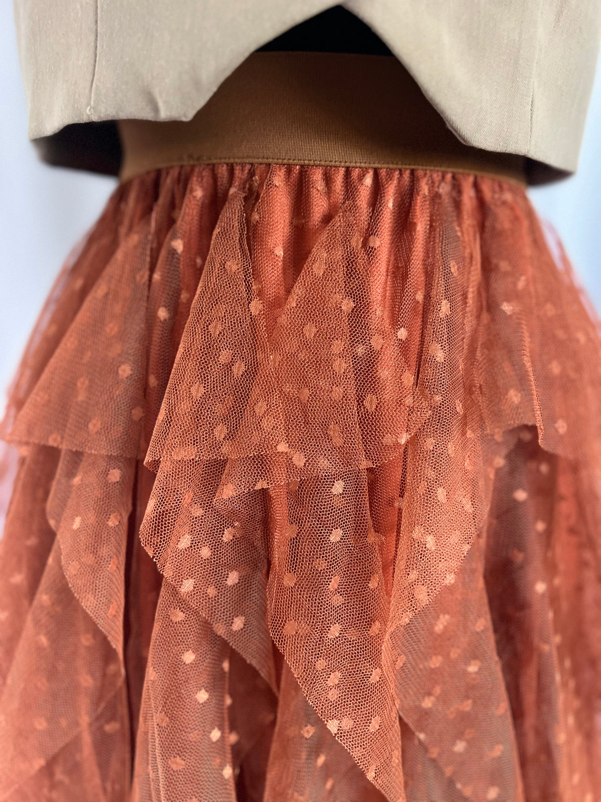 Rust Asymmetrical Maxi