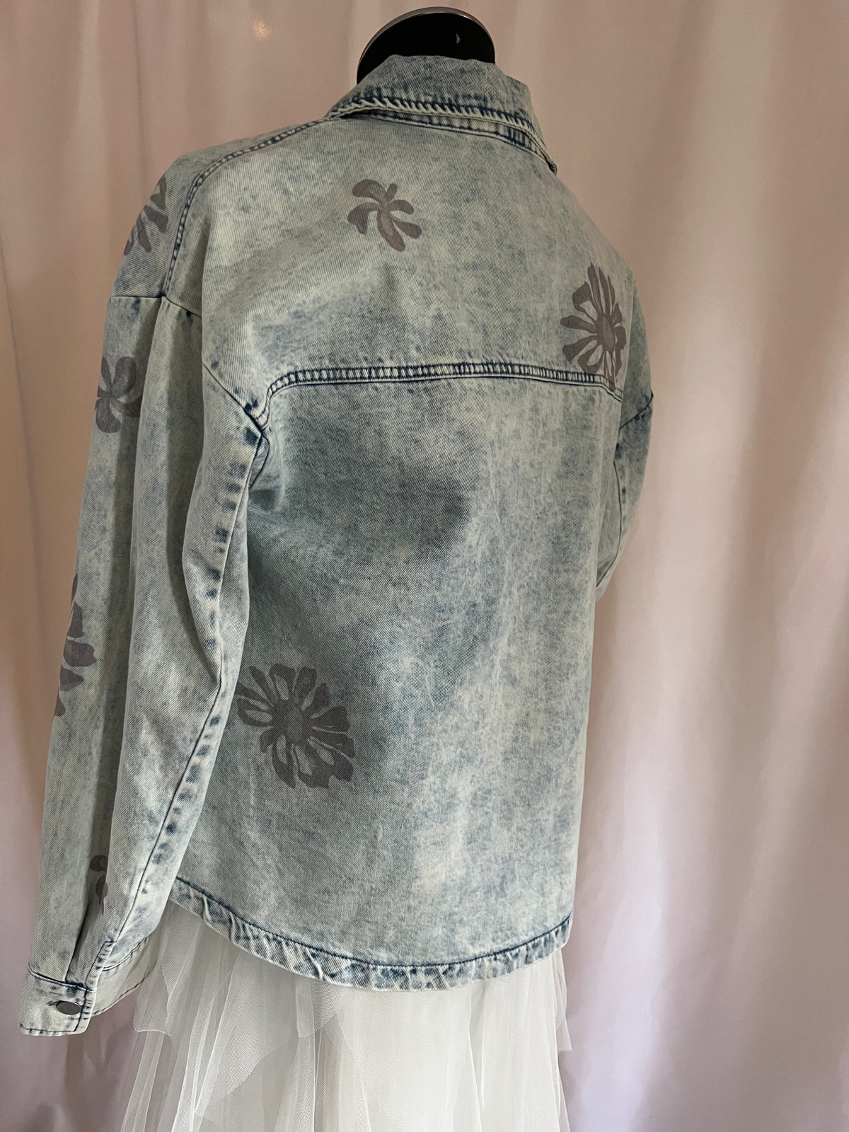 Floral Denim Shacket